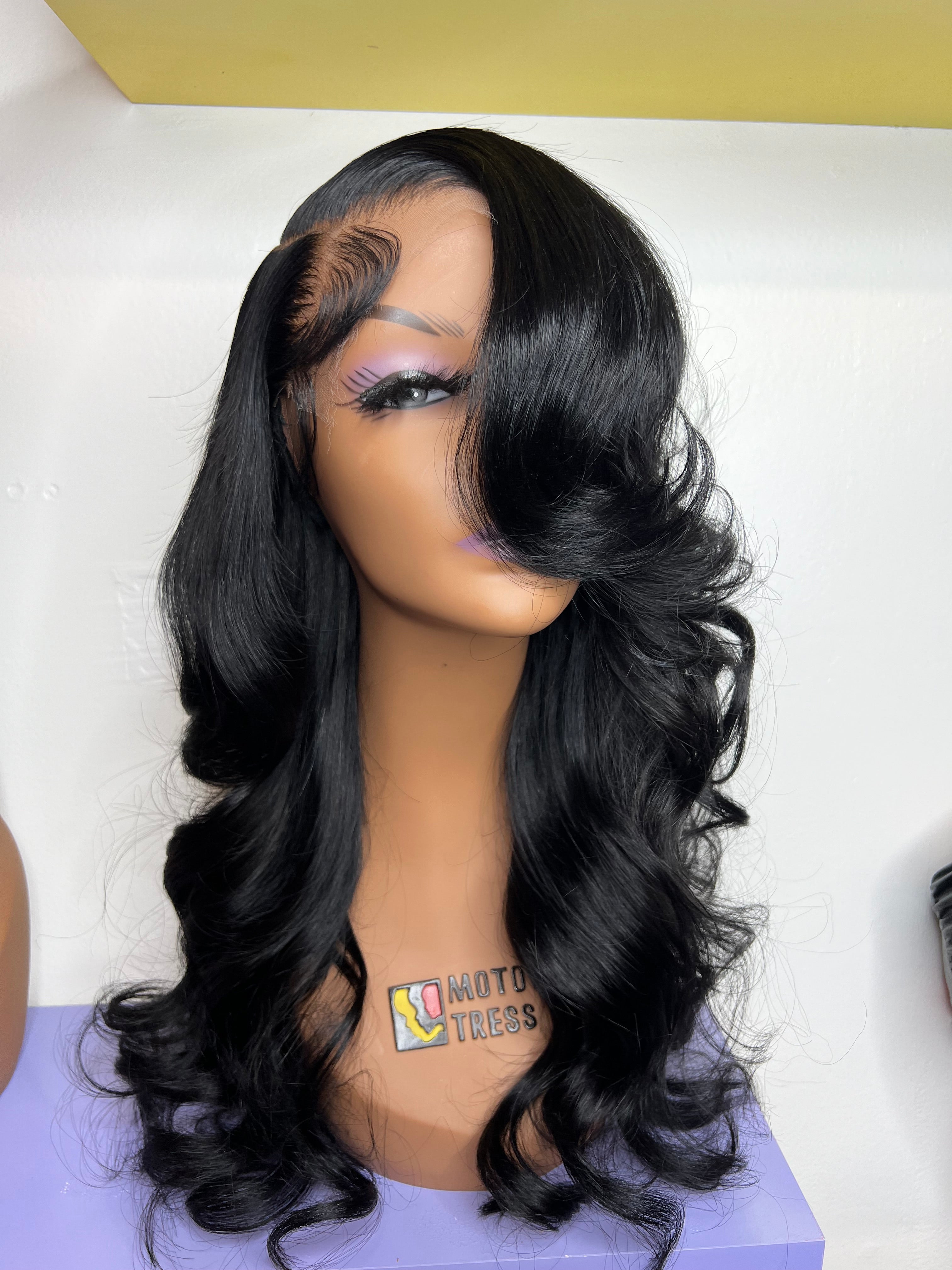 Nea lux custom wig (jet blk)